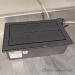 Black 4 Outlet Power Grommet w/ Wire Run Through Slots